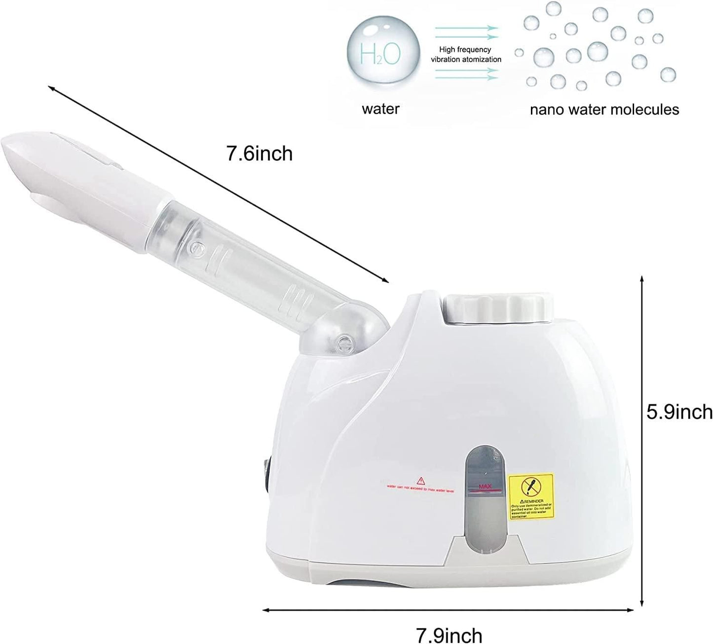 2 in 1 Facial Steamer and Hair Steamer